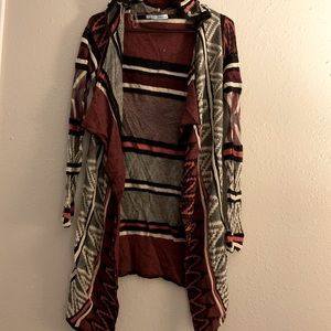 Open sweater cardigan. Small Maurices